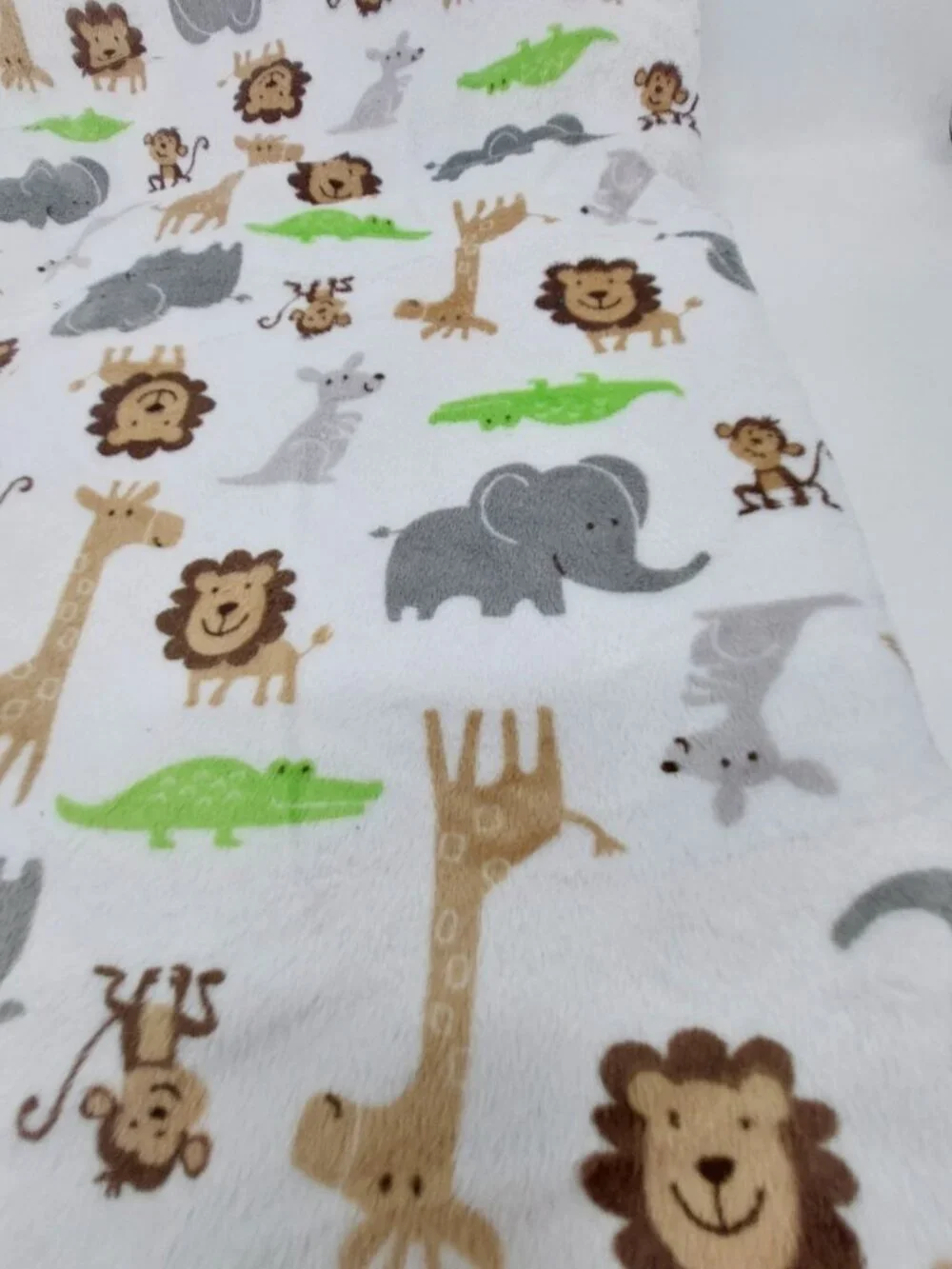 Carters Just One You Baby Blanket Brown White Lions Zebras 30x39 J4295